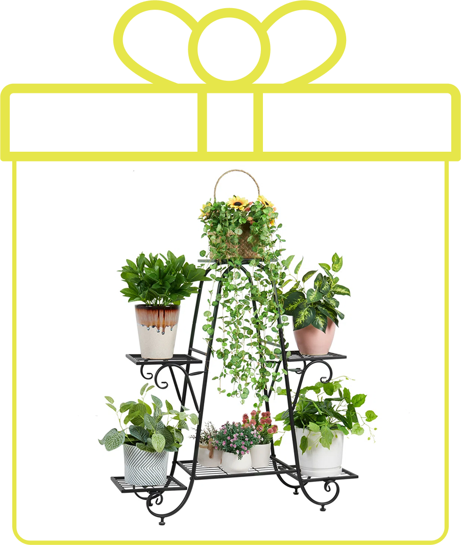 6 Tier Wrought Iron Plant Stand